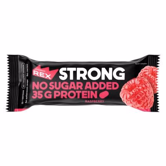 PROTEIN REX, Strong, Батончик протеиновый Малина, 100гр