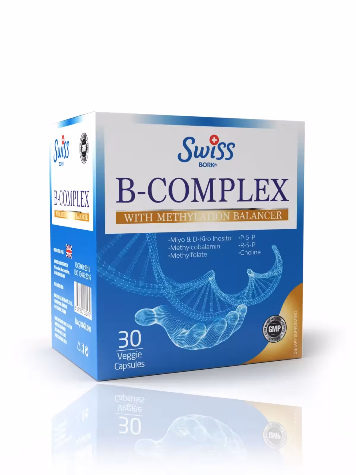SWISS BORK, B-Комплекс, 30 капсул