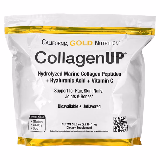 California Gold Nutrition, CollagenUP, коллаген без добавок, 1 кг (2,2 фунта)
