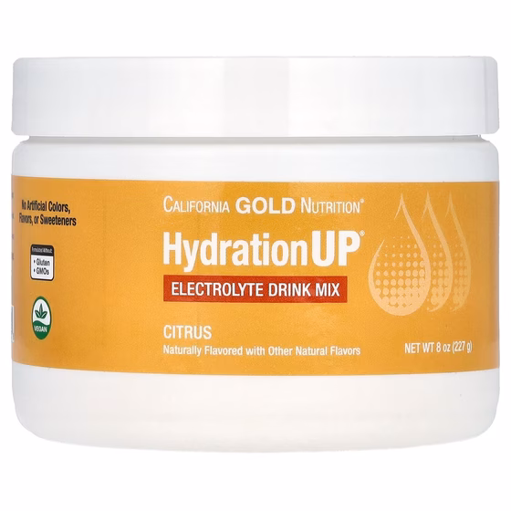 California Gold Nutrition, HydrationUP, смесь для приготовления электролитов, цитрус, 227 г (8 унций