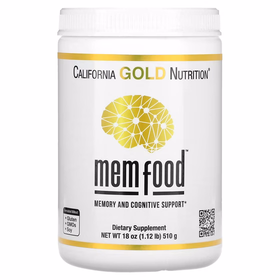 California Gold Nutrition, MEM Food, для поддержки памяти и когнитивных функций, 510 г (1,12 фунта)