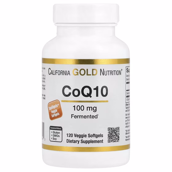 California Gold Nutrition, Коэнзим Q10, 100 мг, 120 растительных капсул