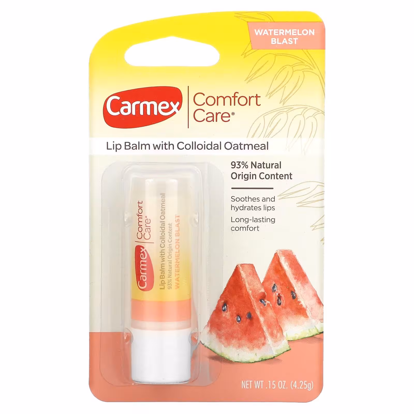 Carmex, Бальзам для губ Comfort Care, арбузный взрыв, 4,25 г (0,15 унции)