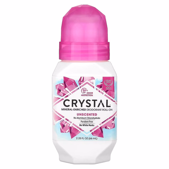 Crystal Body Deodorant, Минеральный шариковый дезодорант, без запаха, 66 мл (2,25 жидк. унции)