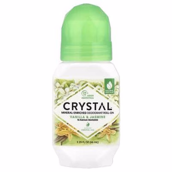 Crystal Body Deodorant, Натуральный шариковый дезодорант, Ваниль и жасмин, 2,25 ж. унц.(66 мл)