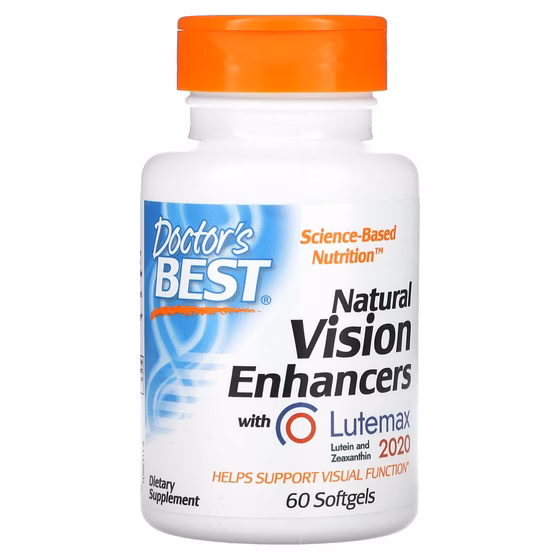Doctor's Best, натуральное средство для улучшения зрения с лютеином FloraGlo, 60 капсул