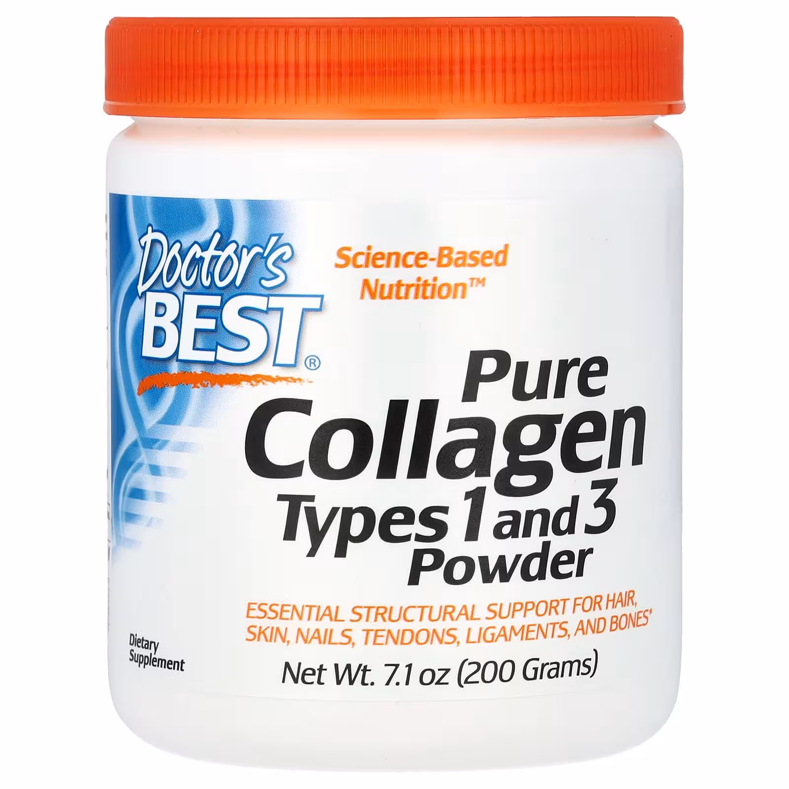 Doctor's Best, чистый коллаген типов 1 и 3 в порошке, 200 г (7,1 унции)