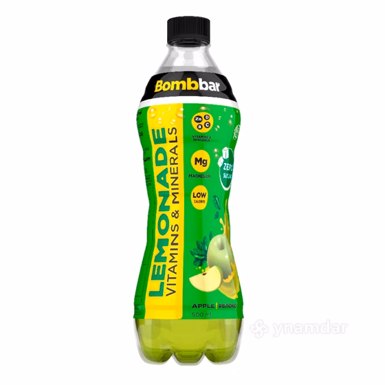 Bombbar, Напиток безалкогольный газированный обогащённый "Лимонад со вкусом Яблоко", 500 мл