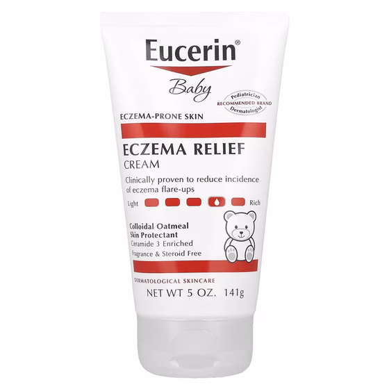 Eucerin, крем от экземы, для детей, 141 г (5 унций)