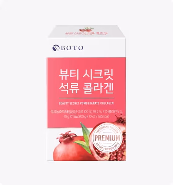 Boto, Beauty Secret Pomegranate Collagen, Коллагеновое желе с гранатом, 20гр x 15шт