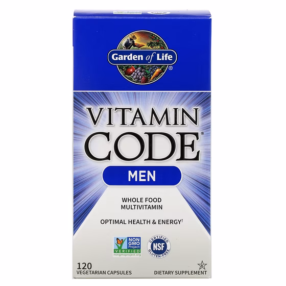 Garden of Life, Vitamin Code, для мужчин, 120 вегетарианских капсул