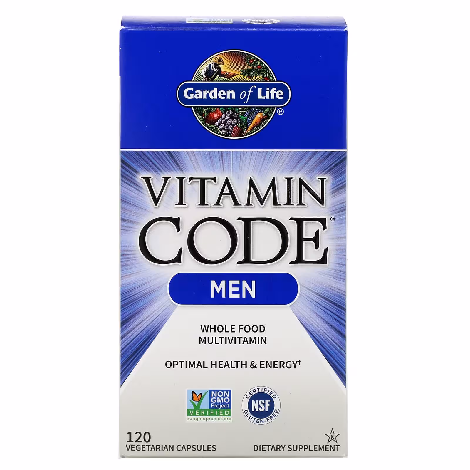 Garden of Life, Vitamin Code, для мужчин, 120 вегетарианских капсул