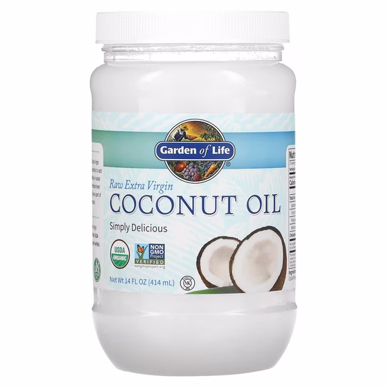 Garden of Life, Необработанное кокосовое масло холодного отжима, 414 мл (14 жидких унций)