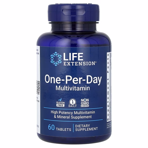 Life Extension, One-Per-Day для приема один раз в день, 60 таблеток