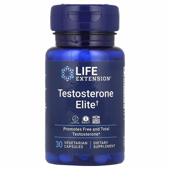 Life Extension, Testosterone Elite, 30 вегетарианских капсул