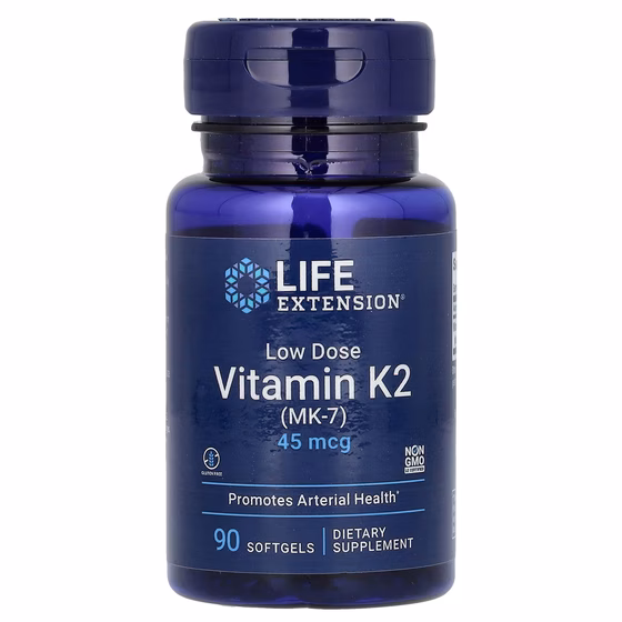 Life Extension, Vitamin K2 (МК-7), 45мкг, 90 капсул