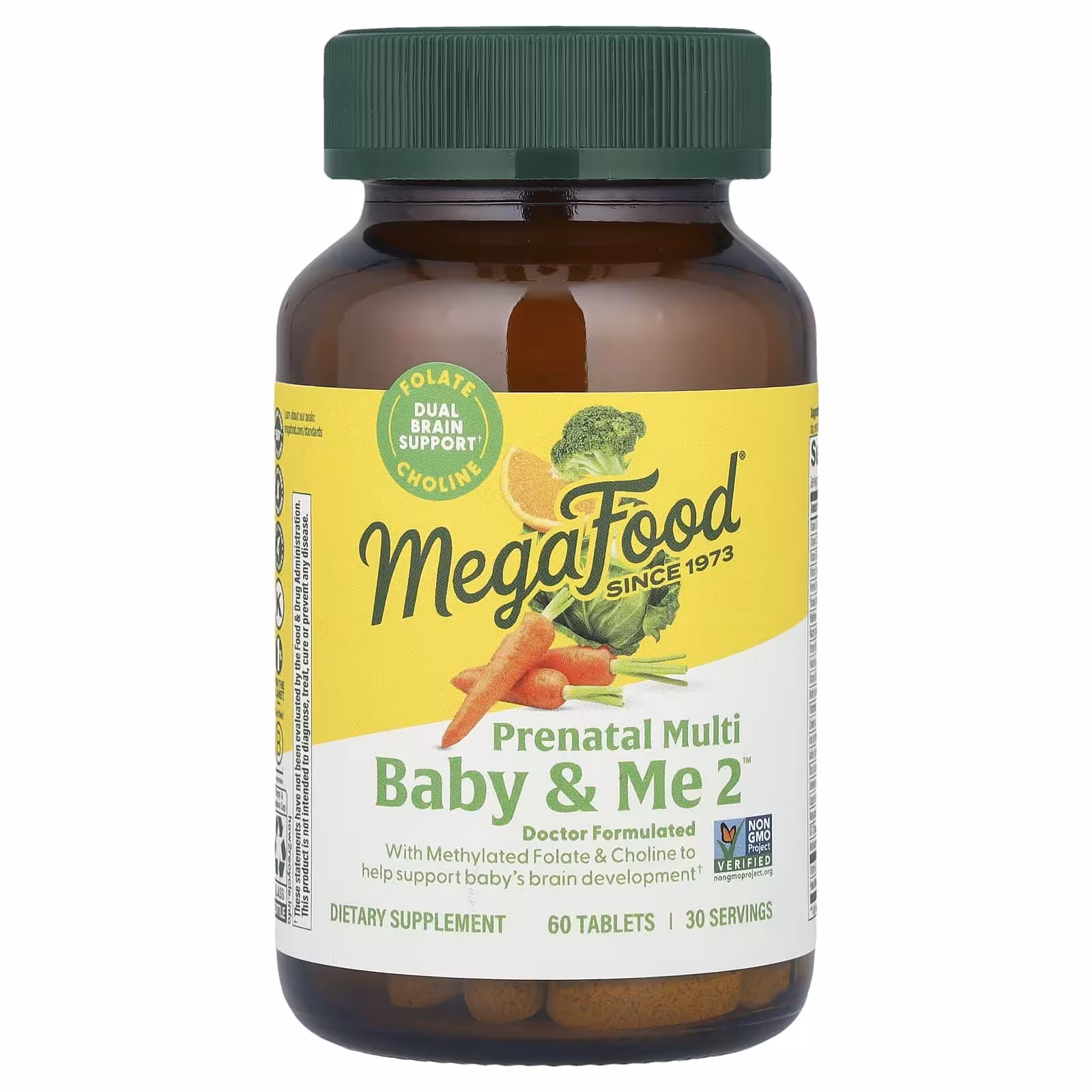 MegaFood, Baby & Me 2, витамины для беременных, 60 таблеток