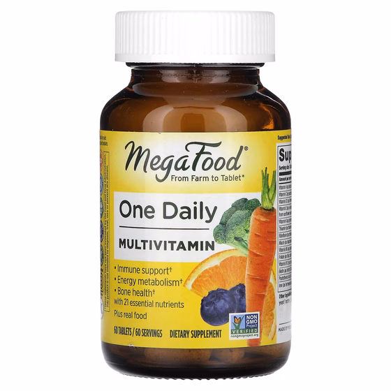 MegaFood, One Daily, витамины для приема один раз в день, 60 таблеток