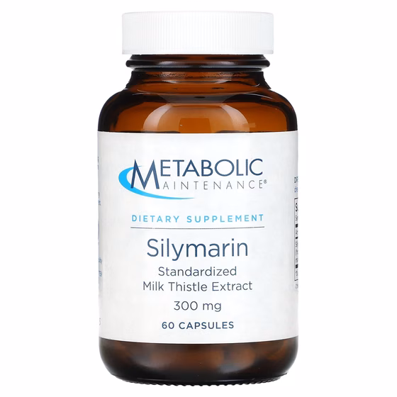 Metabolic Maintenance, Силимарин, стандартизированный экстракт расторопши, 300 мг, 60 капсул