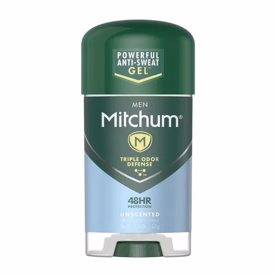 Mitchum, Deodorant Mens Gel Unscented, Дезодорант мужской, 63 г