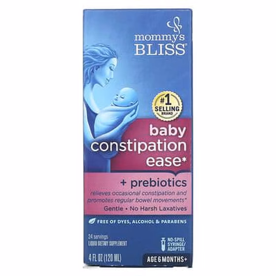 Mommy's Bliss, Kids Constipation Ease, 4 Years+, Orange, 4 fl oz (120 ml)