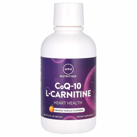 MRM, жидкий коэнзим Q-10 и L-карнитин, апельсин и ваниль, 480 мл (16 жидк. унций)