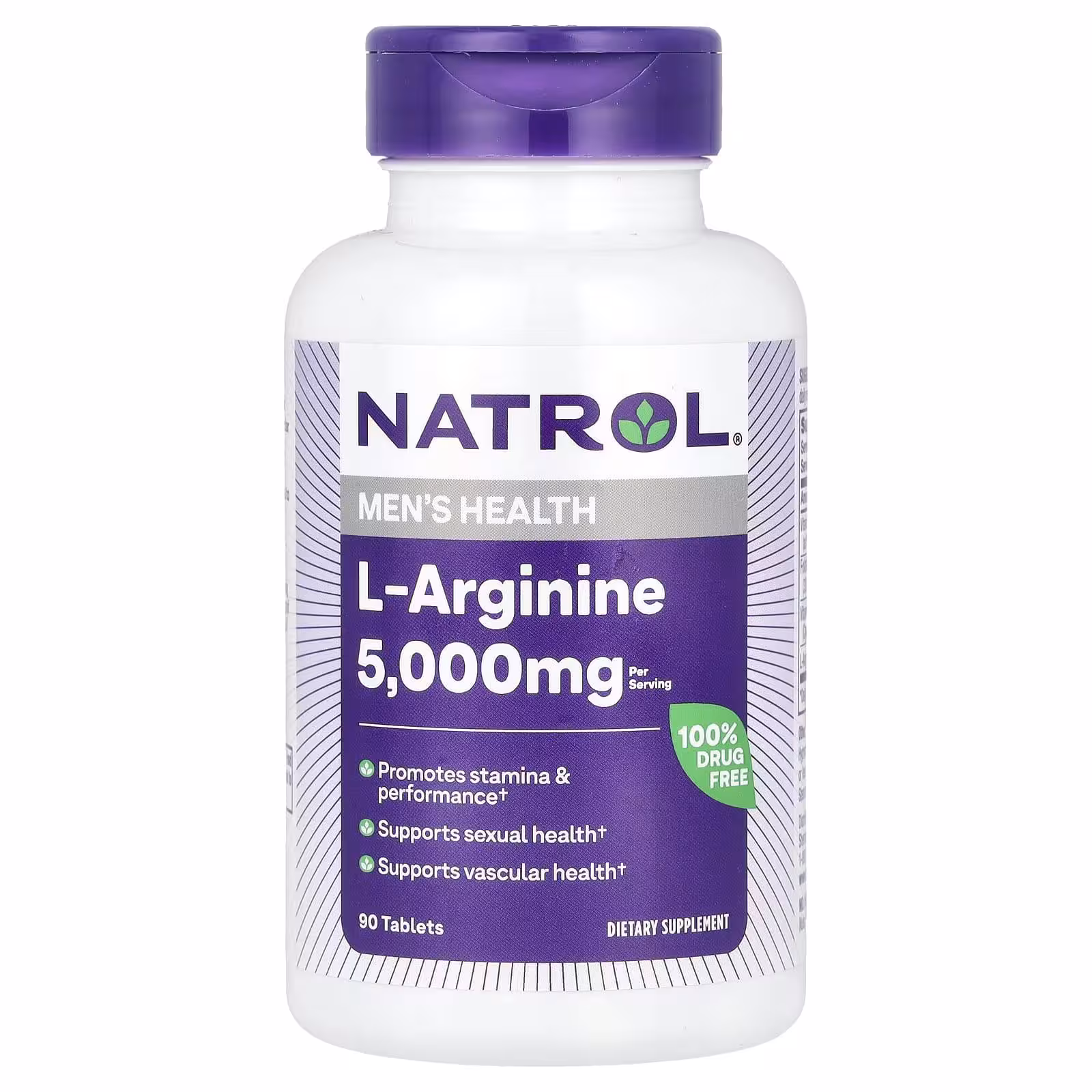 Natrol, L-аргинин, 5000 мг, 90 таблеток