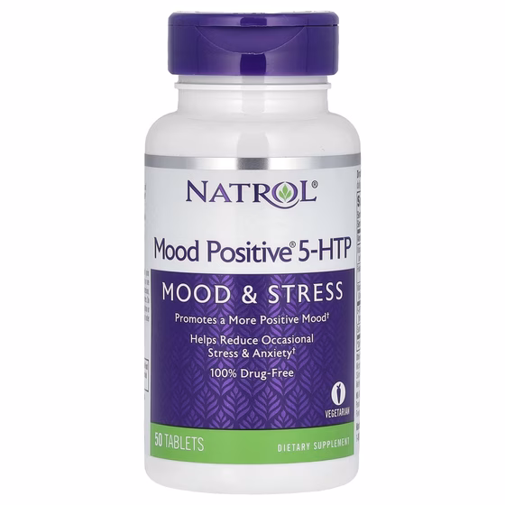 Natrol, Mood Positive 5-HTP, 50 таблеток