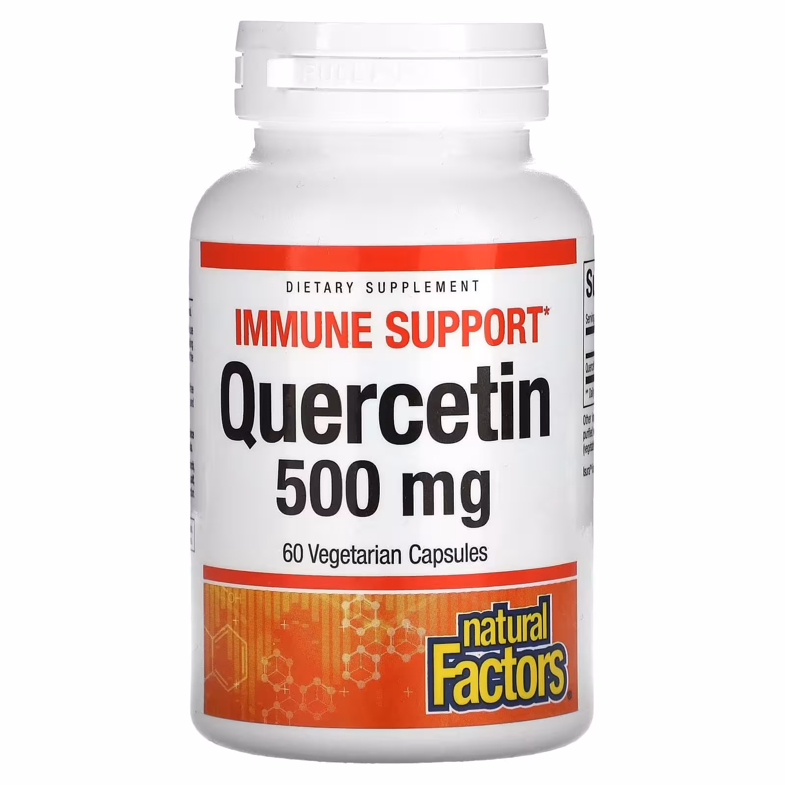 Natural Factors, кверцетин, 500 мг, 60 вегетарианских капсул