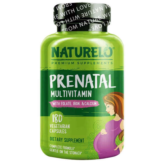 NATURELO, мультивитамины для приема во время пренатального периода, 180 вегетарианских капсул