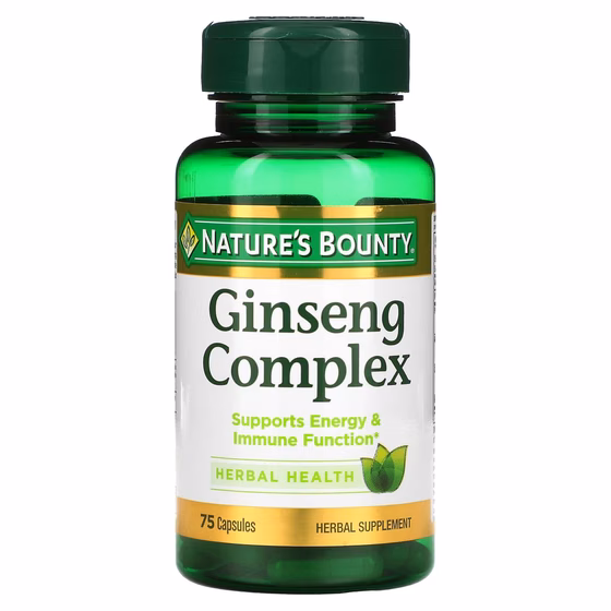 Nature's Bounty, Комплекс с женьшенем, 75 капсул