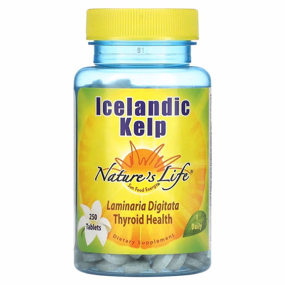Nature's Life, Исландская бурая водоросль, 250 таблеток