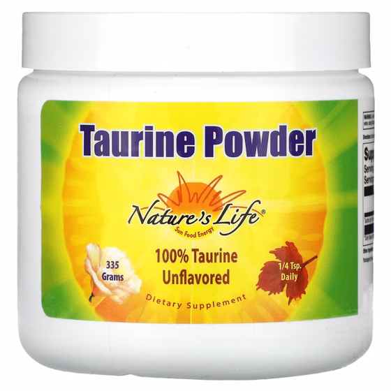 Nature's Life, Порошок таурина, без вкуса, 335 г