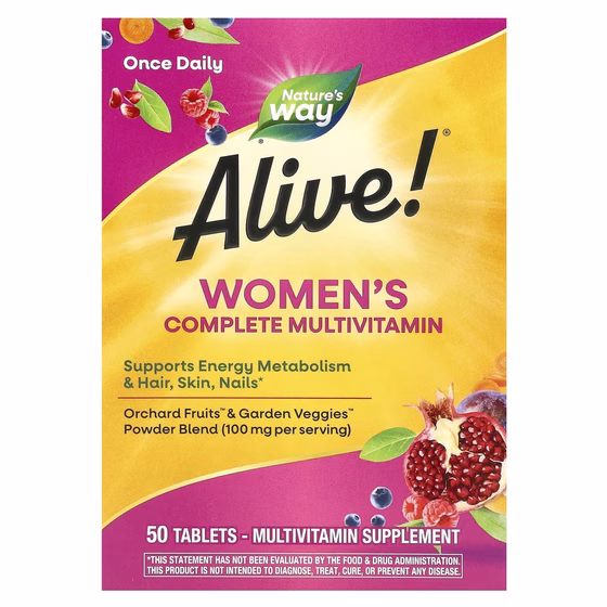 Nature's Way, Alive! Women's Energy Complete Multivitamin, 50 Tablets