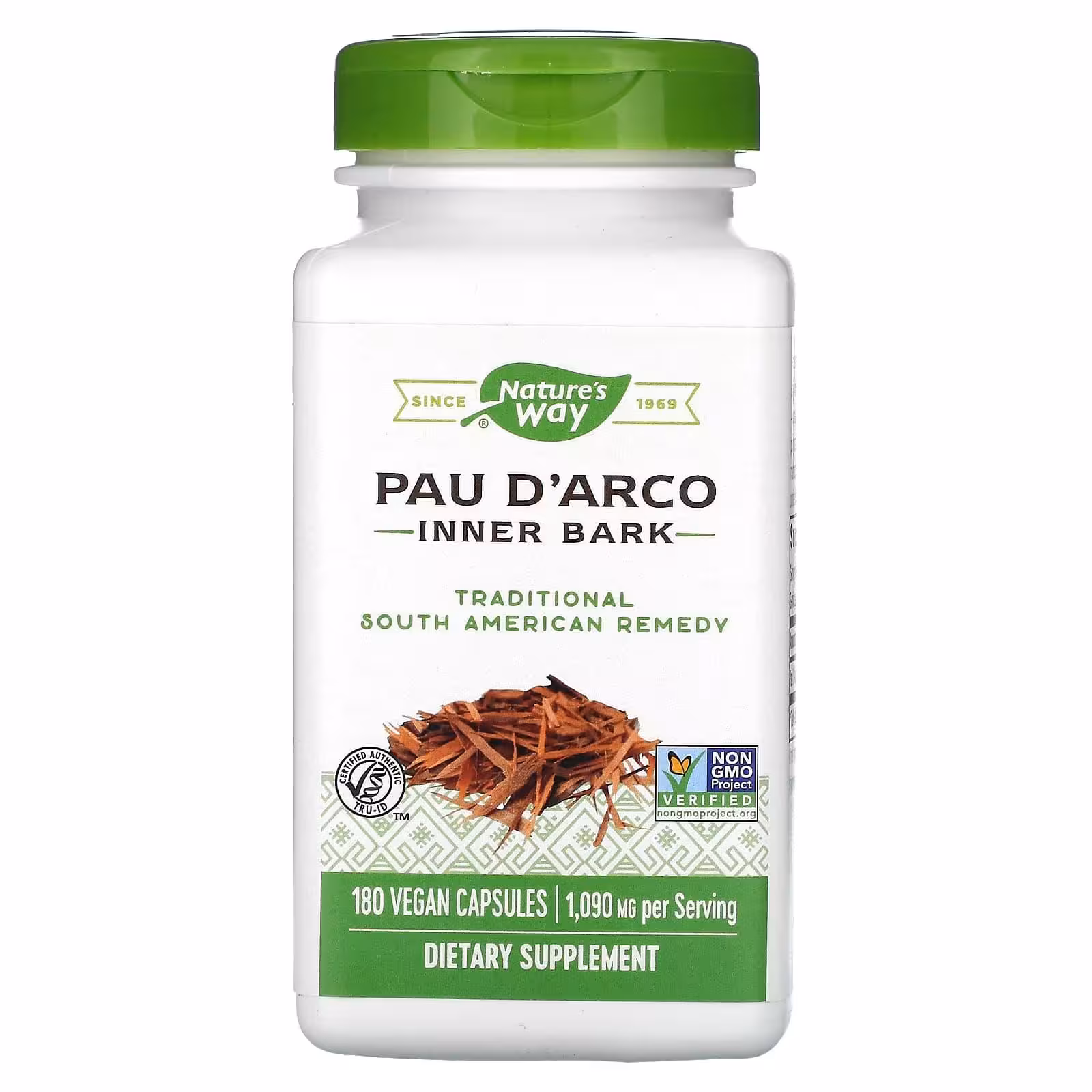 Nature's Way, кора муравьиного дерева, 1090 мг, 180 веганских капсул