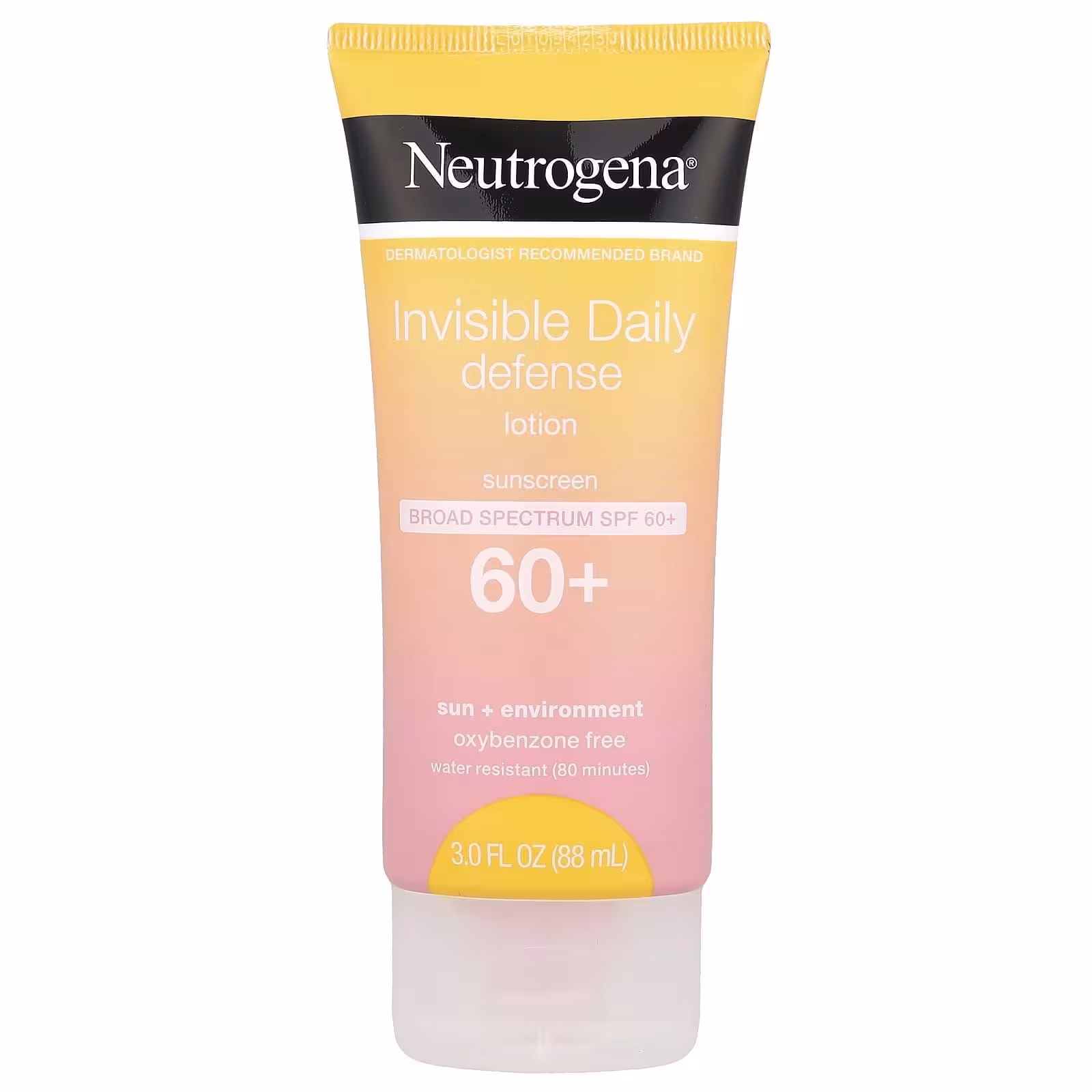 Neutrogena, Invisible Daily Defense, солнцезащитный лосьон, SPF 60+, 88 мл (3 жидк. Унции)