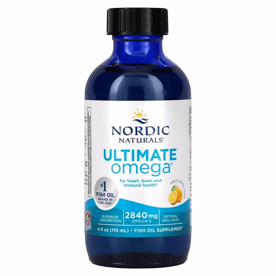 Nordic Naturals, Ultimate Omega, со вкусом лимона, 2840 мг, 119 мл (4 жидк. унции)