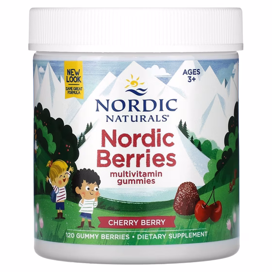 Nordic Naturals, Мультивитаминный комплекс "Северные ягоды" с вишневым вкусом, 120 жевательных пасти