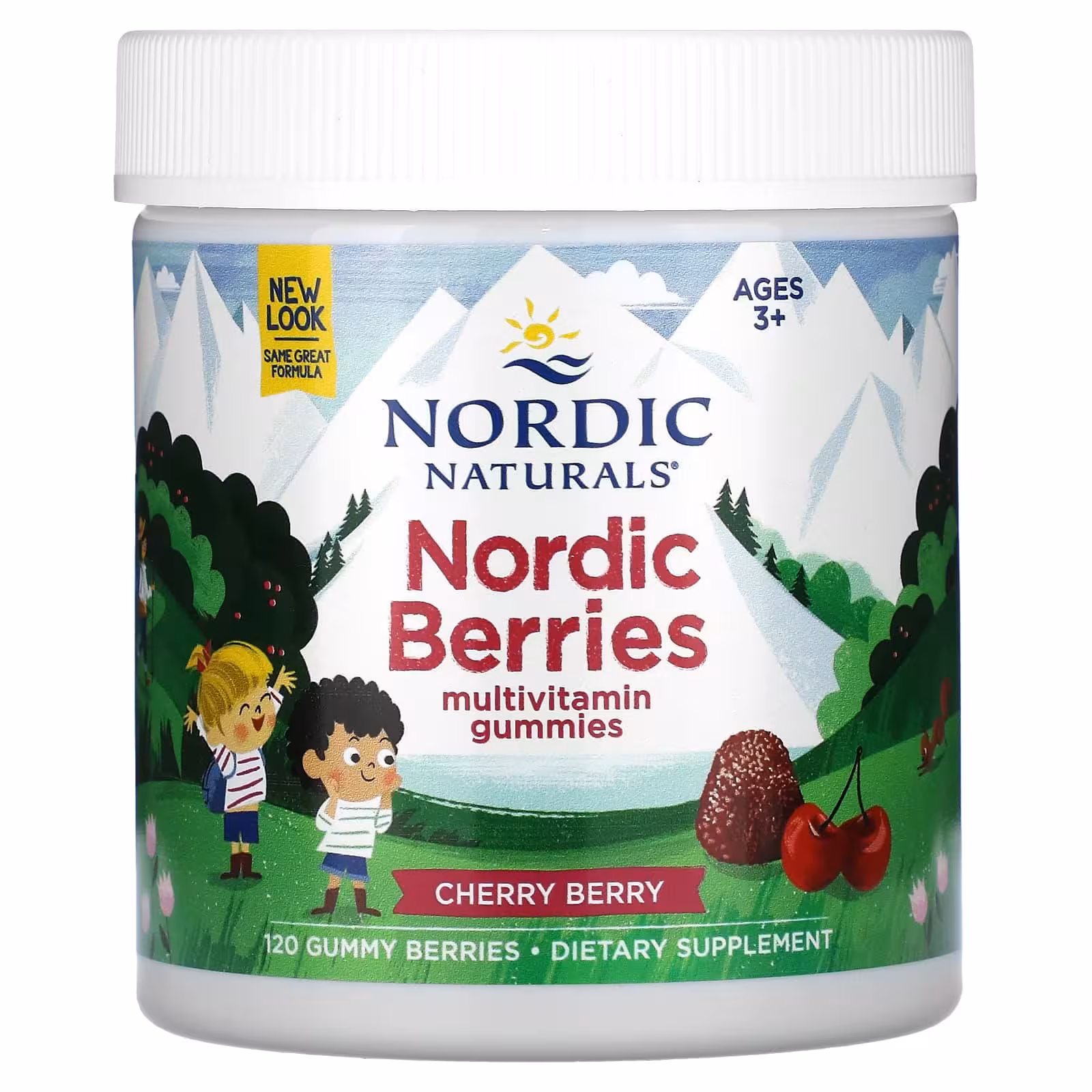 Nordic Naturals, Мультивитаминный комплекс "Северные ягоды" с вишневым вкусом, 120 жевательных пасти