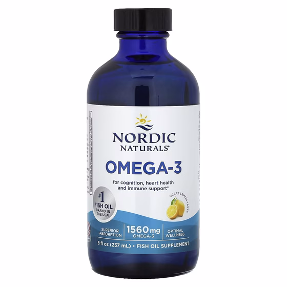 Nordic Naturals, омега-3, лимон, 237 мл
