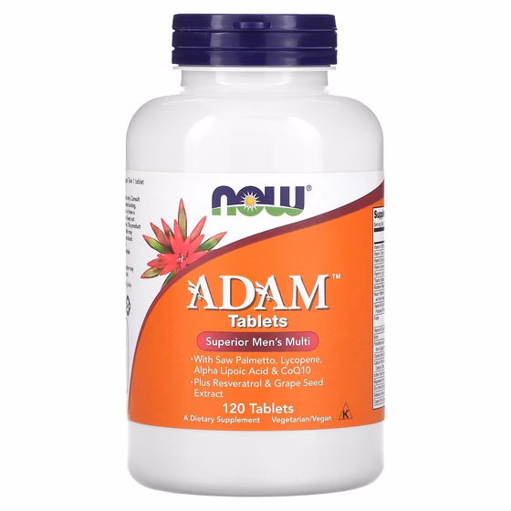 NOW Foods, Adam, лучшие мультивитамины для мужчин, 120 таблеток