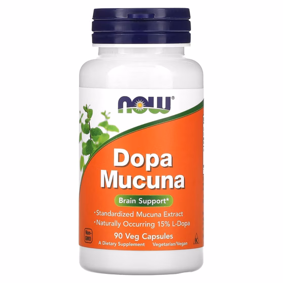 Now Foods, Mucuna Dopa, 90 растительных капсул