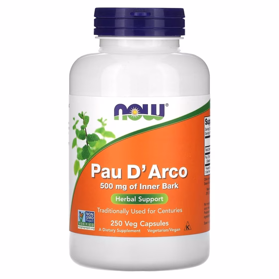 NOW Foods, кора муравьиного дерева, 500 мг, 250 растительных капсул