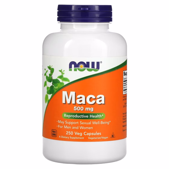 Now Foods, Мака, 500 мг, 250 растительных капсул