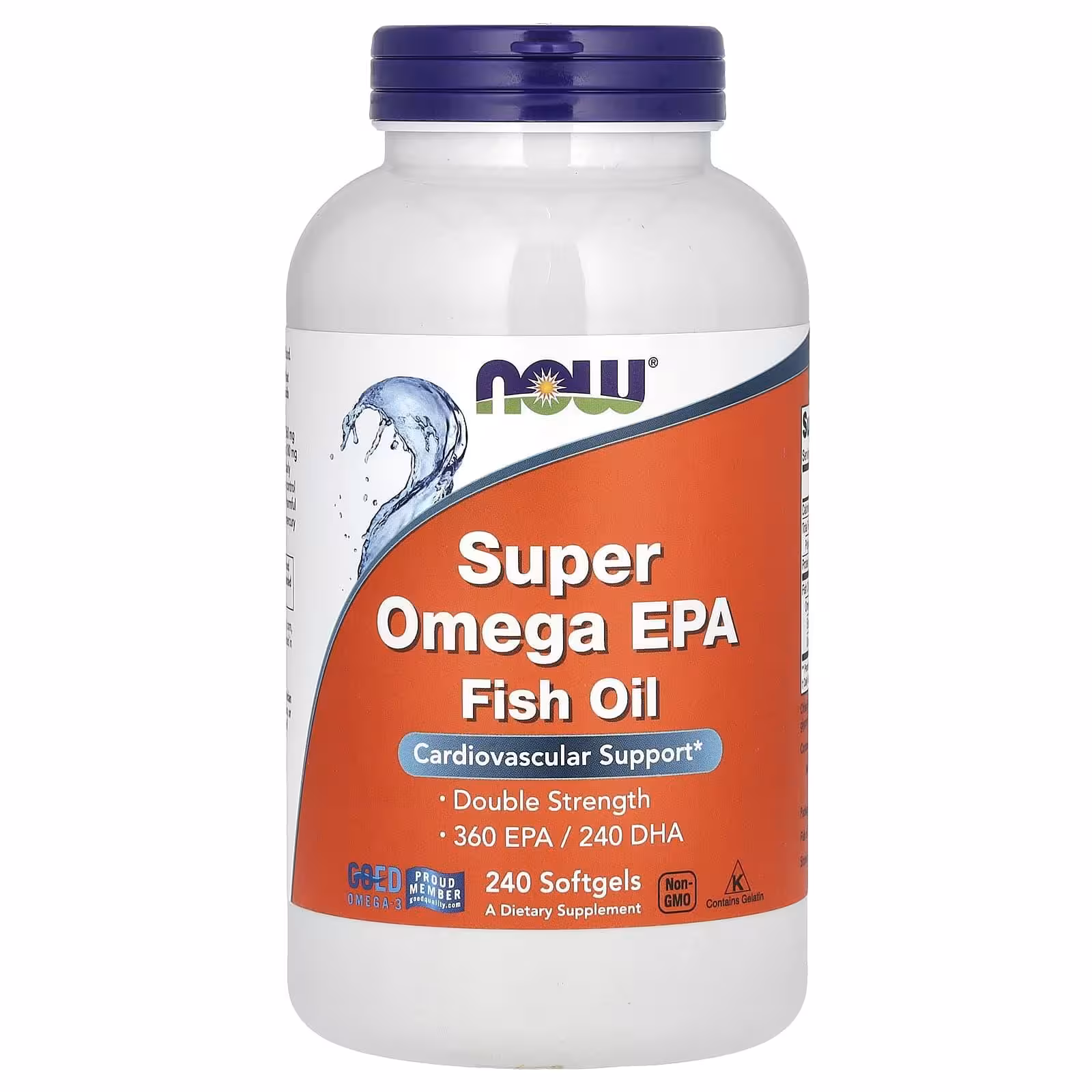 Now Foods, ЭПК Super Omega, очищенная на молекулярном уровне, 240 мягких таблеток