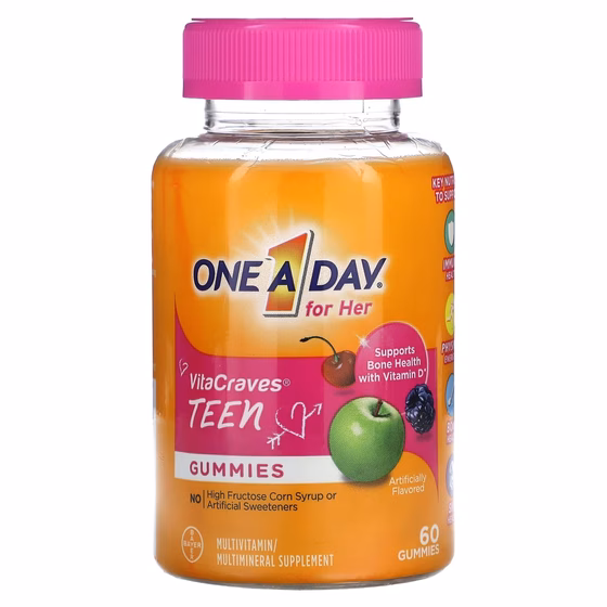One-A-Day, For Her, VitaCraves, для подростков, 60 жевательных таблеток