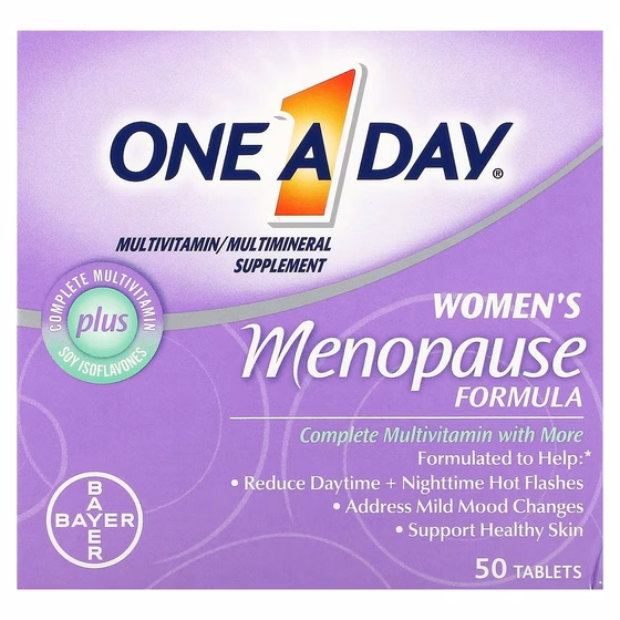One-A-Day, Формула для женщин при менопаузе, мультивитаминная / мультиминеральная добавка, 50 таблет