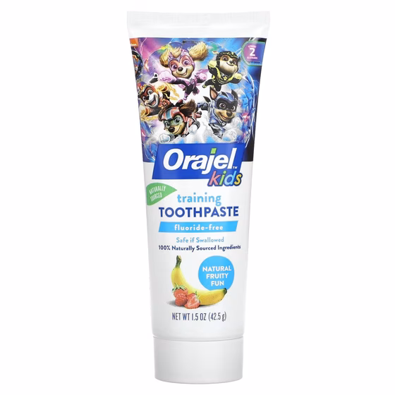 Orajel, Paw Patrol Training, зубная паста, не содержит фториды, фруктовый вкус, 1,5 унц. (42,5 г)