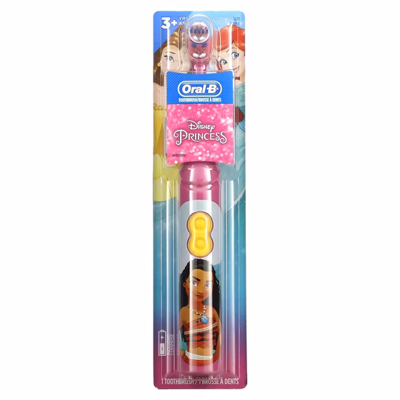 Oral-B, детская зубная щетка на батарейках, мягкая, принцесса Disney, 1 шт.