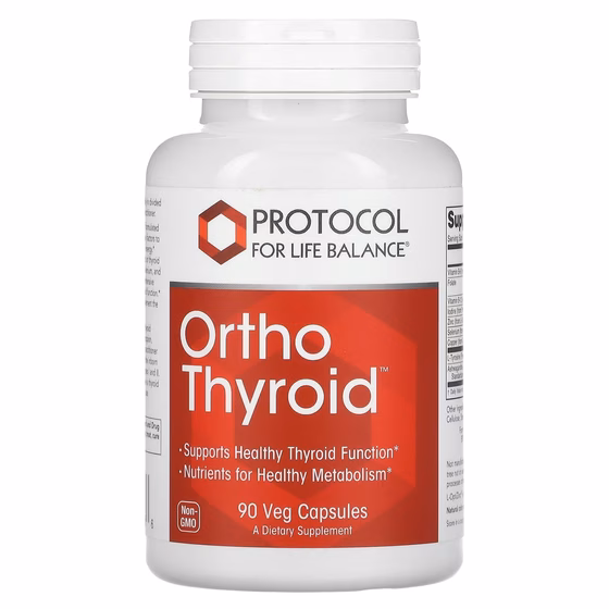 Protocol for Life Balance, Ortho Thyroid, 90 растительных капсул
